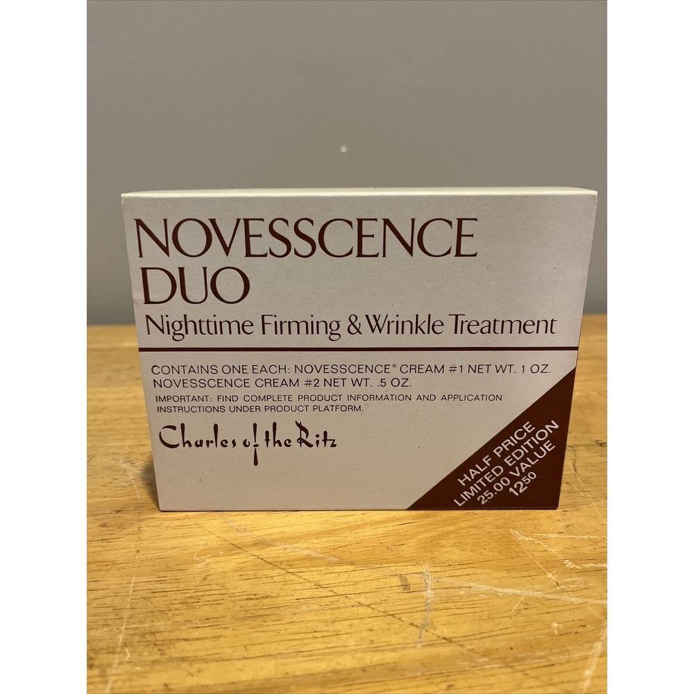 Vtg Charles of the Ritz Novesscence Duo Nighttimeâ Firming Wrinkle Treatment Set